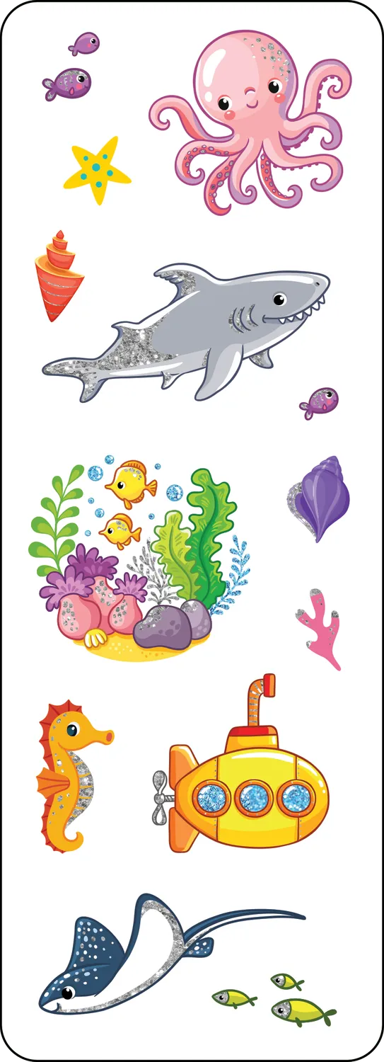 Peter Pauper Press Under the Sea klistremerker 70 stk