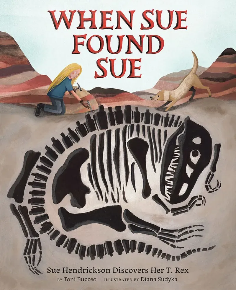 Abrams When Sue Found Sue innbundet barnebok T. rex