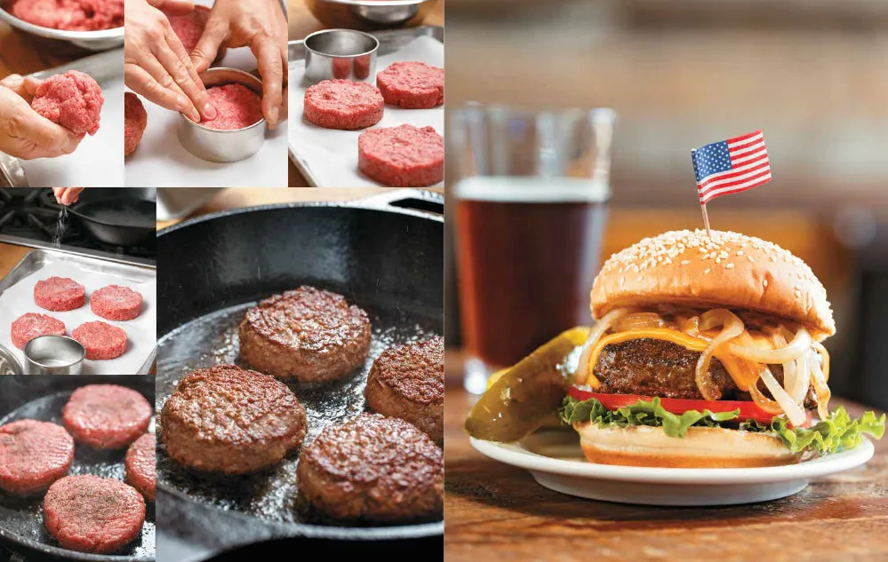 Abrams Great American Burger Book kokebok innbundet regional