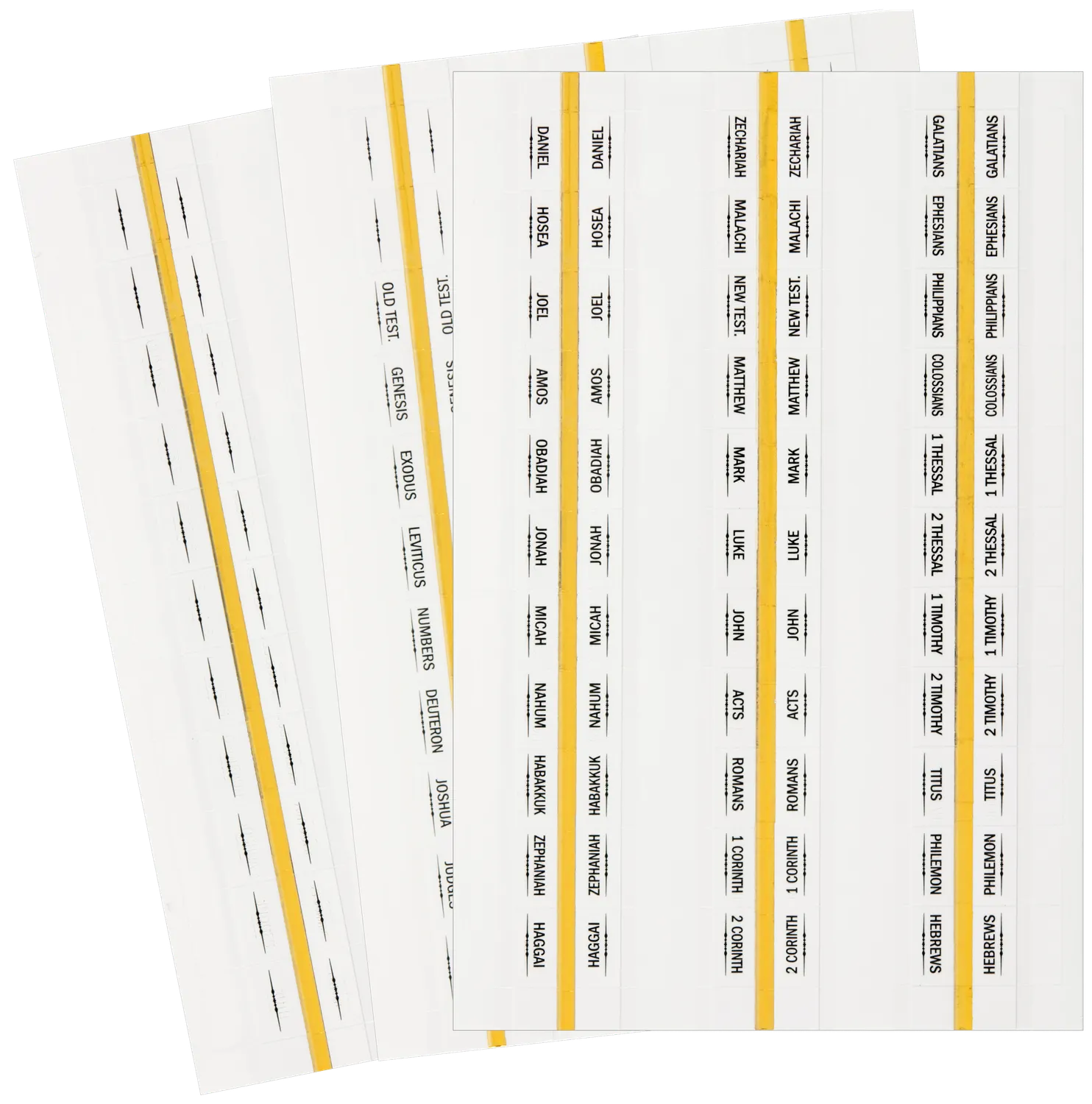 Peter Pauper Press Bible Tab klistremerker bibelfaner 99-pk gull