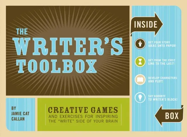 Chronicle Books The Writer's Toolbox skrivesett med kort og pinner