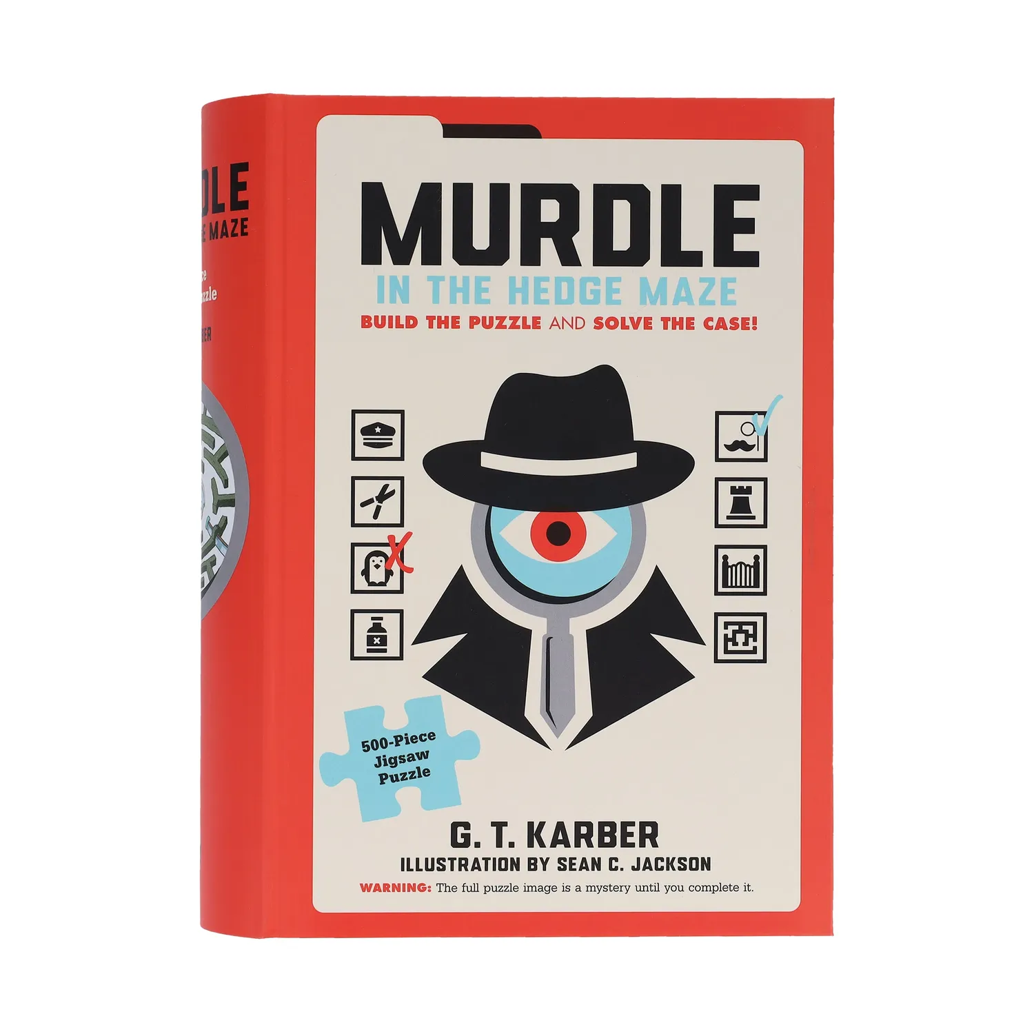 Murdle Hedge Maze puslespill 500 brikker krimlabyrint