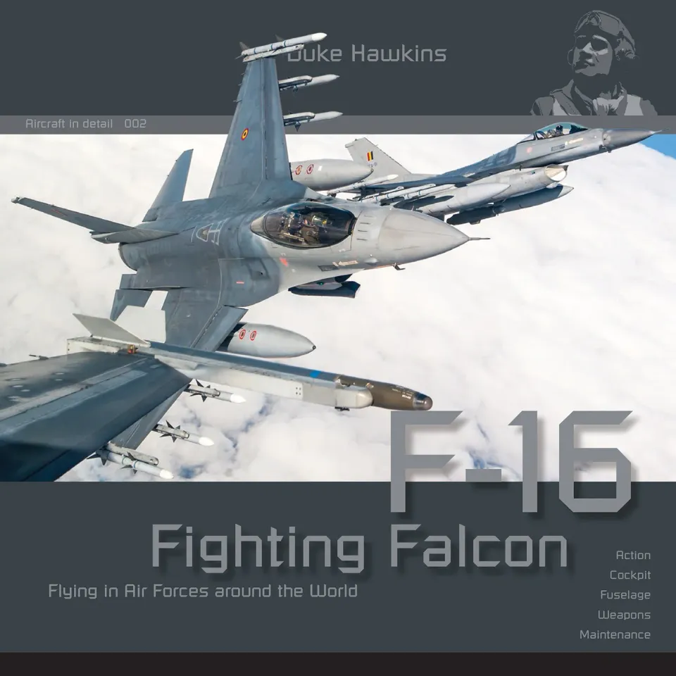 Duke Hawkins Lockheed-Martin F-16 bok 108 sider superdetalj