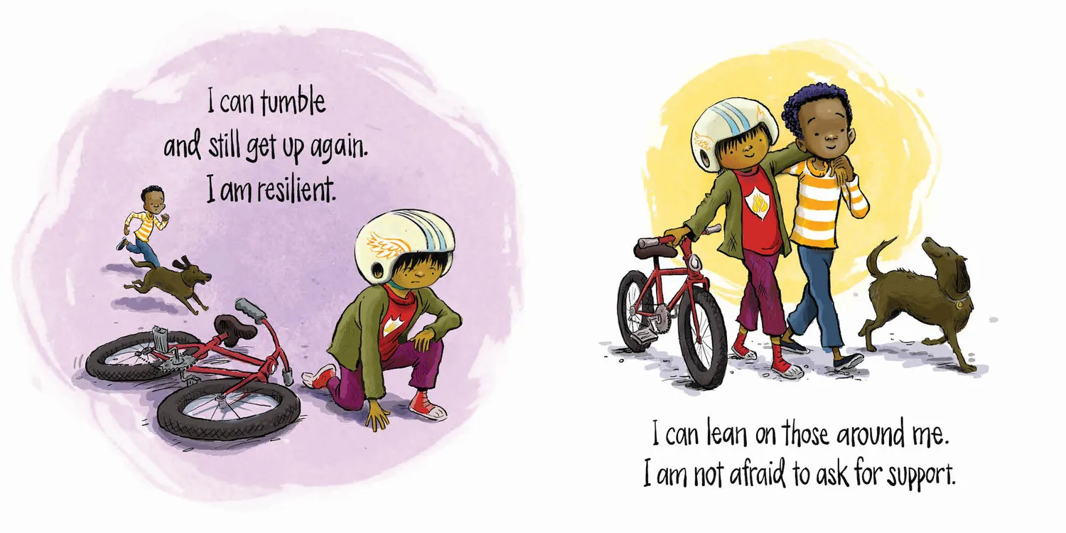 I Am I Am Courage pappbok om mot for små barn