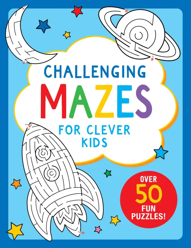 Peter Pauper Press Challenging Mazes aktivitetsbok labyrinter 64 sider