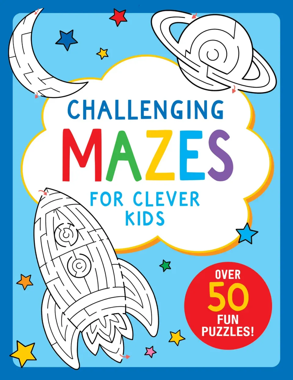 Peter Pauper Press Challenging Mazes aktivitetsbok labyrinter 64 sider