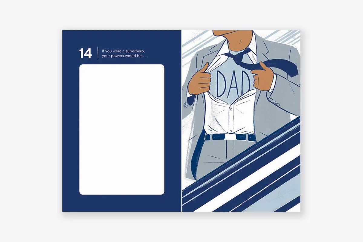 50 Things About My Father fyll-inn gavebok til far