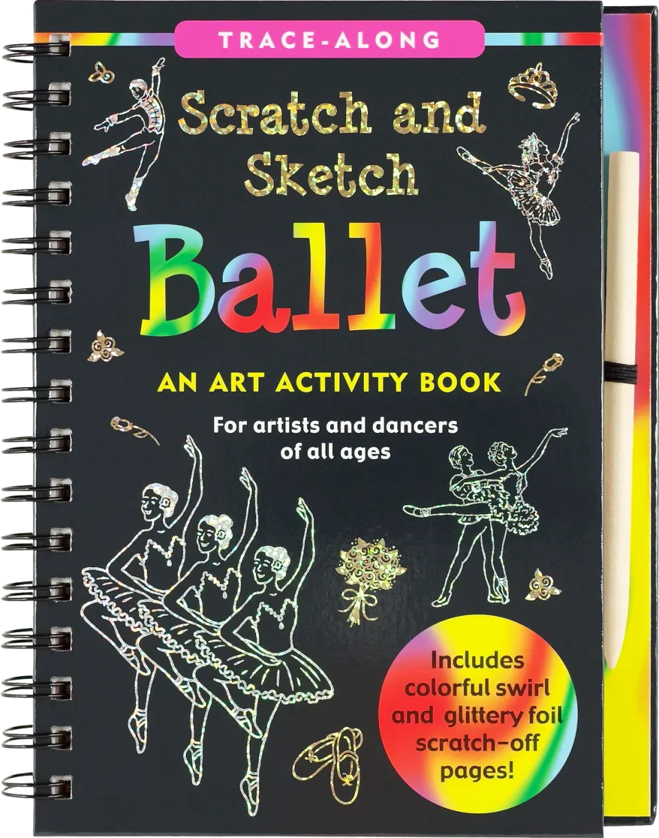 Peter Pauper Press Scratch and Sketch Ballet skrapebok 64 sider