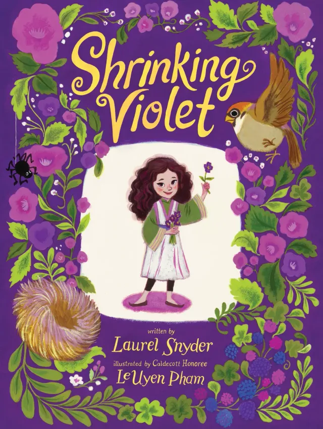 Chronicle Books Shrinking Violet barnebok innbundet frykt og mot
