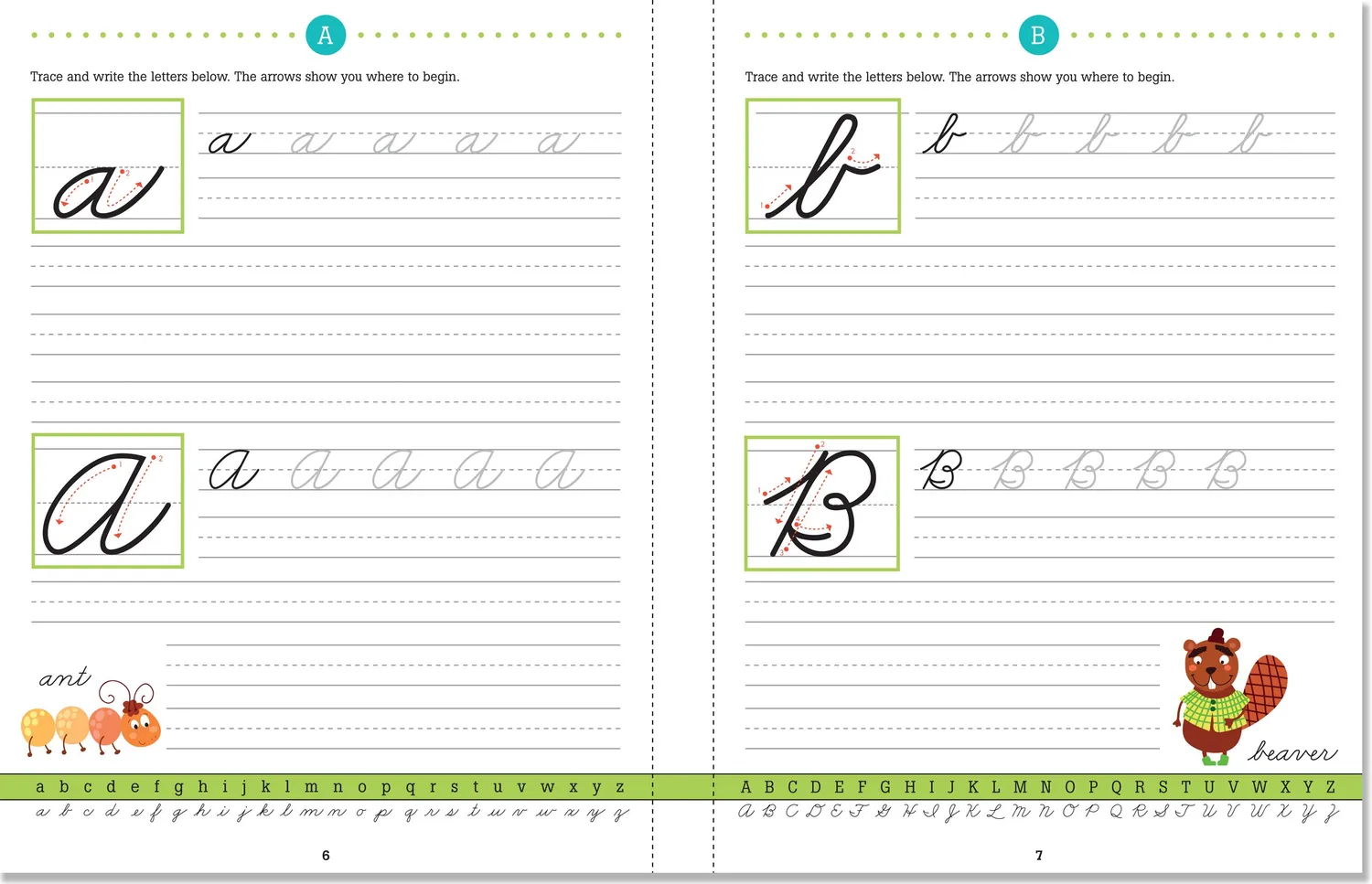 Peter Pauper Press Handwriting Learn Cursive arbeidsbok løkkeskrift