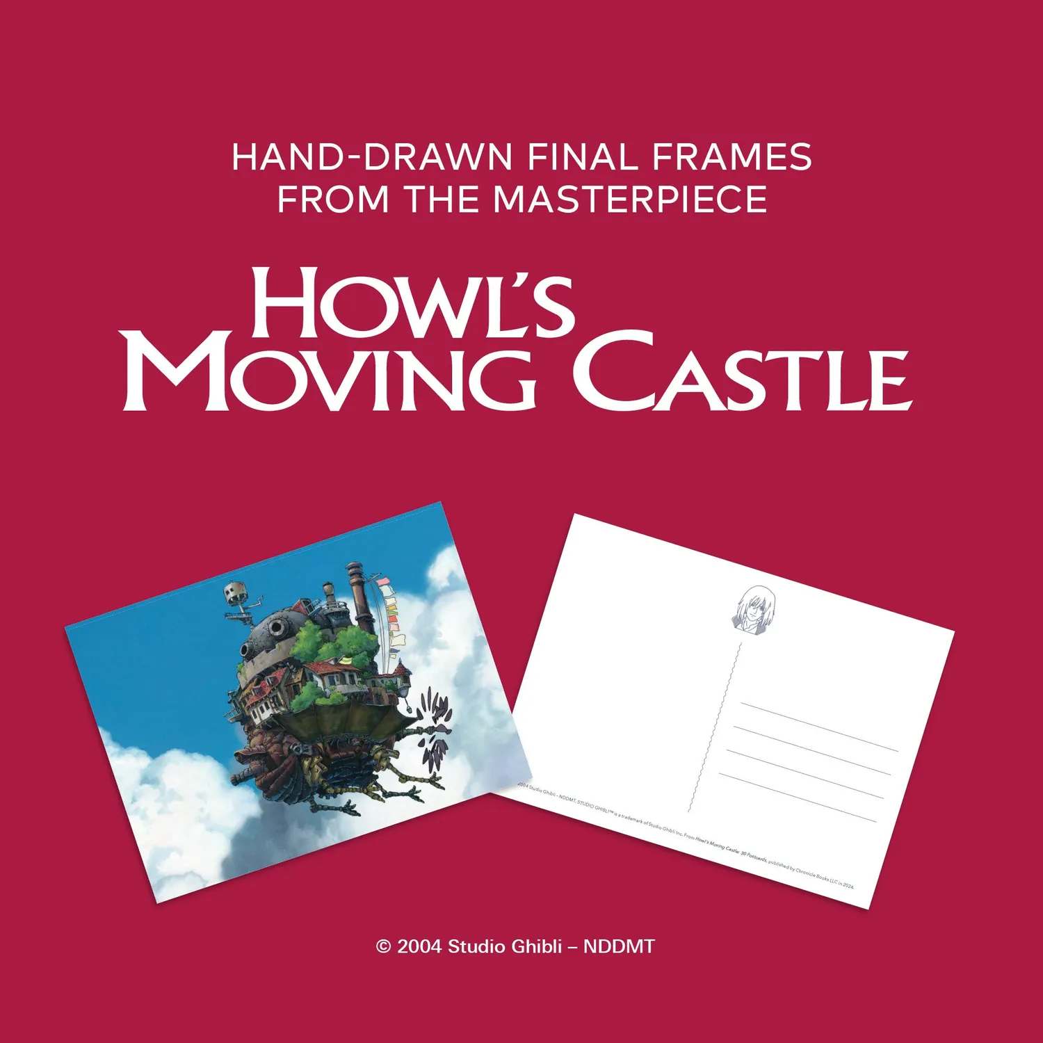 Studio Ghibli Howl's Moving Castle postkortbok 30 kort
