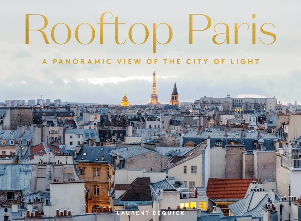 Abrams Rooftop Paris innbundet panoramabok gave slipcase