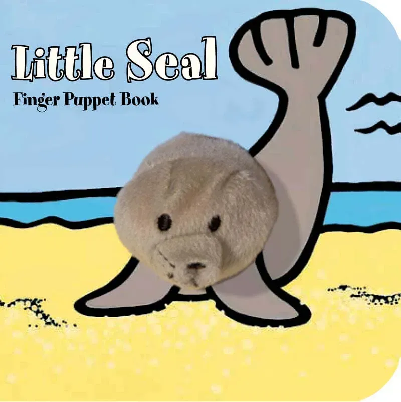 Abrams and Chronicle Little Finger Puppet Little Seal pekebok med plysjdukke