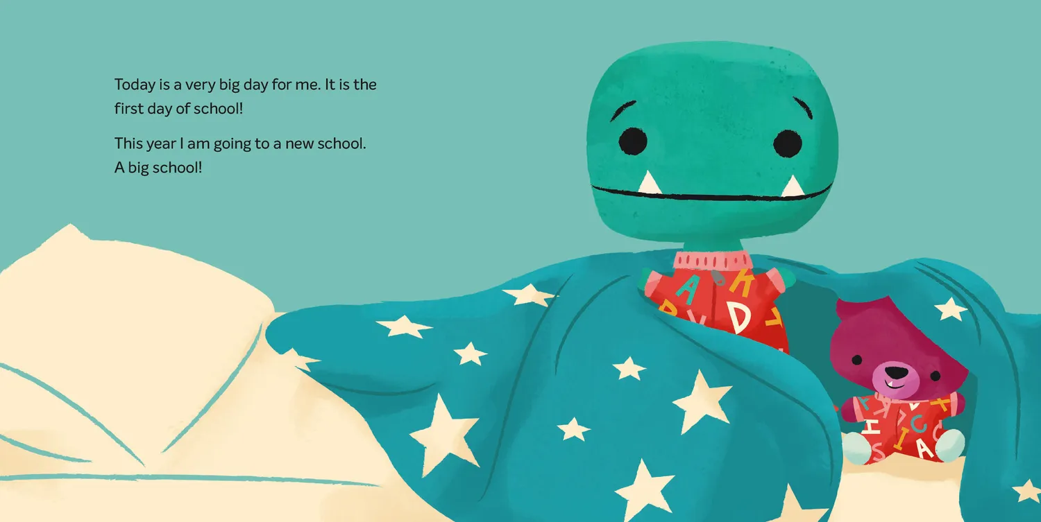 Tiny T. Rex First-Day Oopsies barnebok innbundet skolestart