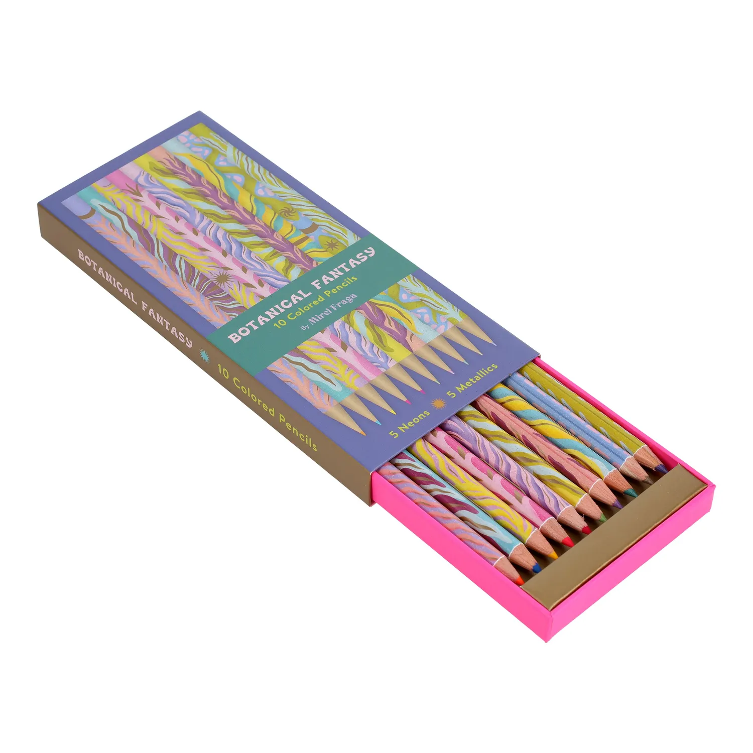 Abrams and Chronicle Botanical Fantasy fargeblyanter 10-pk neon