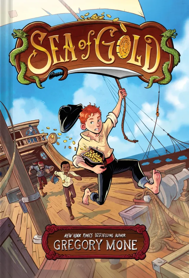 Amulet Books Sea of Gold innbundet barnebok 8-12 år