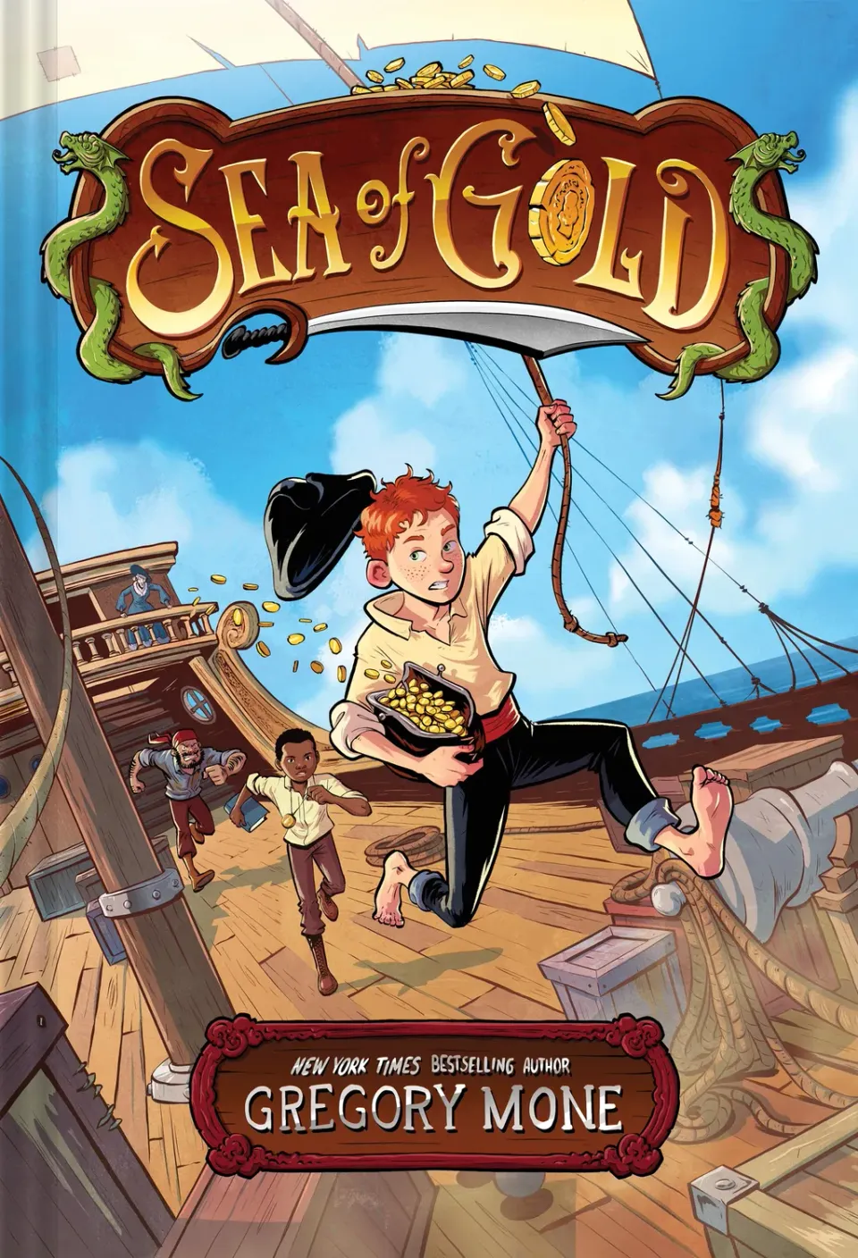 Amulet Books Sea of Gold innbundet barnebok 8-12 år