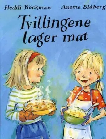 Bokia Tvillingene lager mat bok innbundet pent brukt