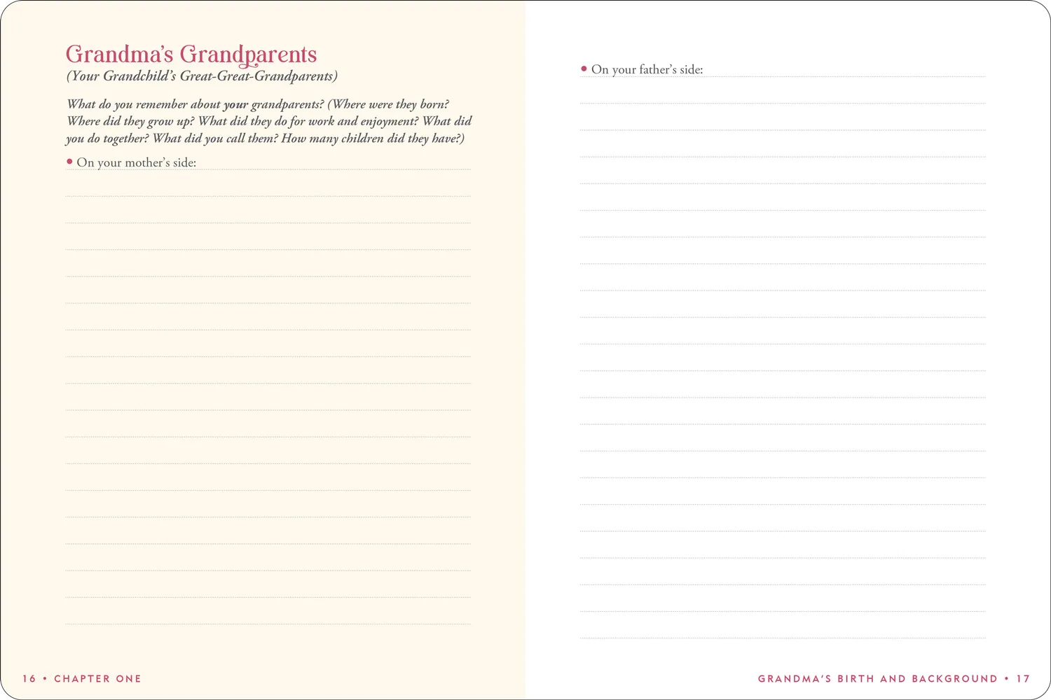 Peter Pauper Press Grandma's Story minnebok gave til bestemor