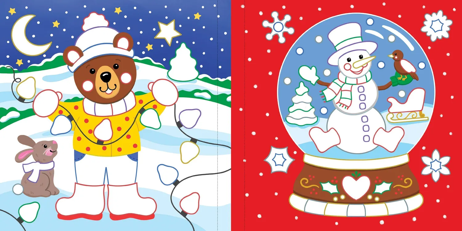 Peter Pauper Press Color-by-Foil Christmas foliebok jul