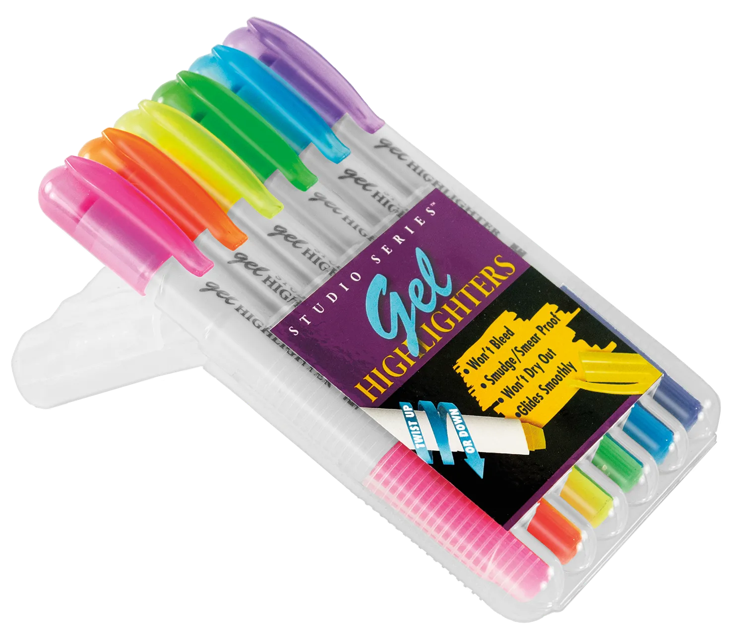 Peter Pauper Press Gel Highlighters tusjer 6-pk neon