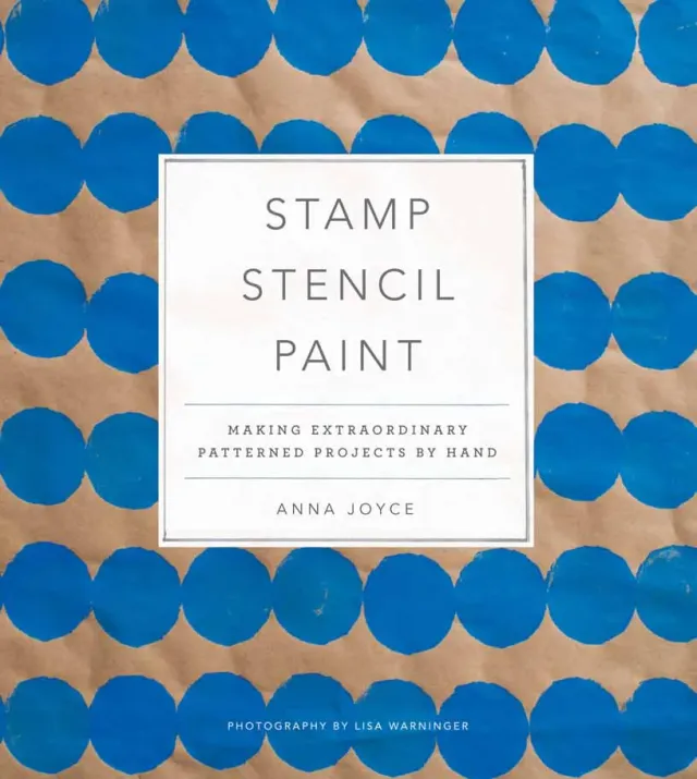 Stamp Stencil Paint Anna Joyce innbundet hobbybok mønster