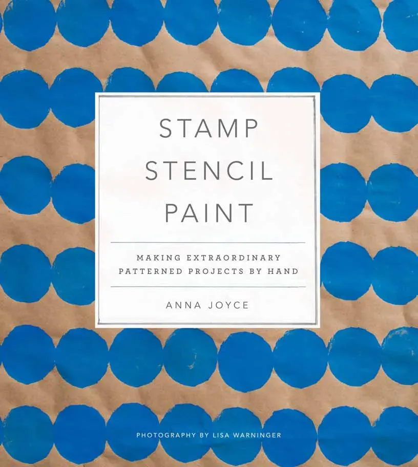 Abrams Stamp Stencil Paint hobbybok innbundet mønster