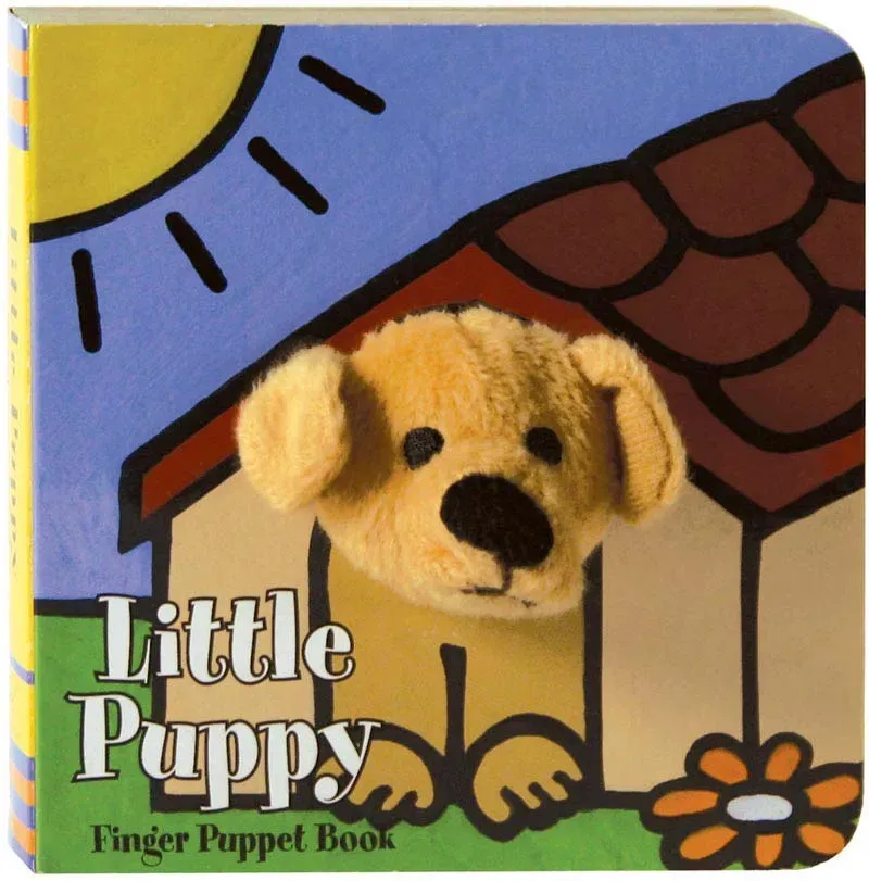 Chronicle Little Puppy fingerdukke bok pappbok valp
