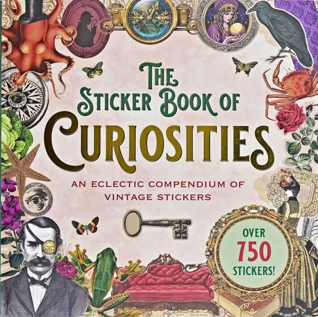 Peter Pauper Press Curiosities klistremerkebok 750 klistremerker