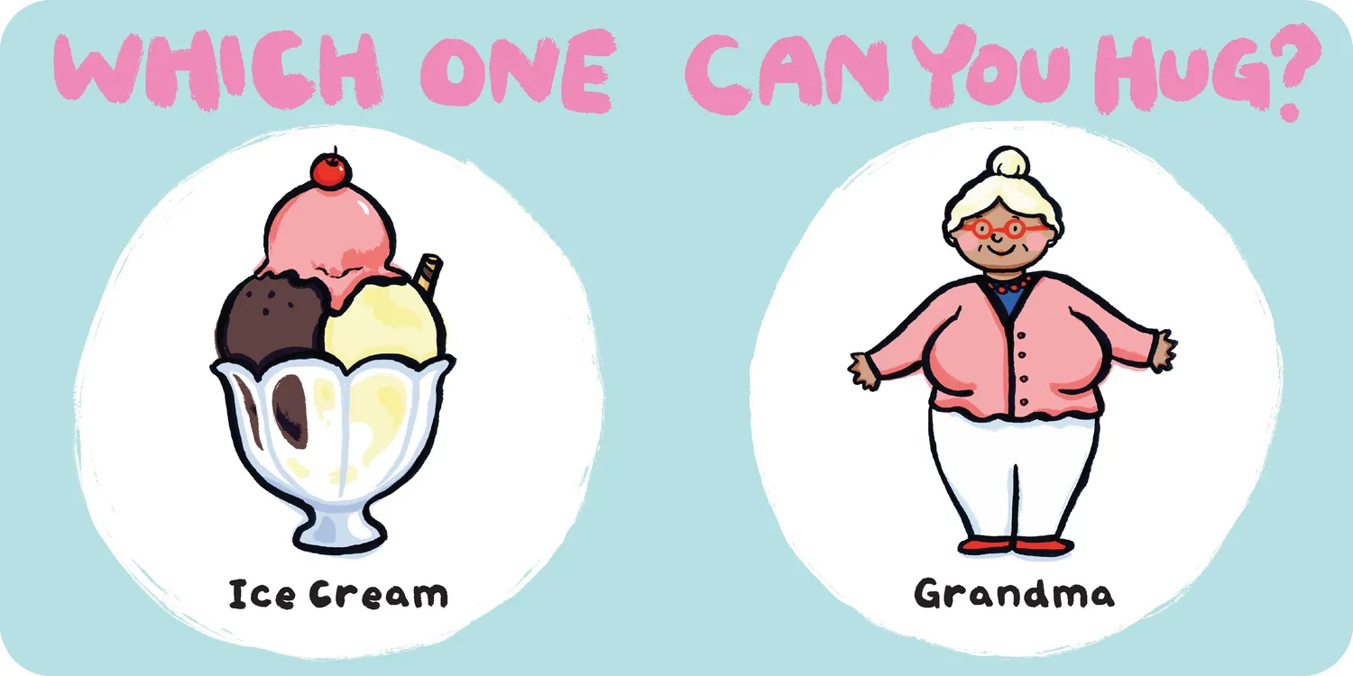 Abrams & Chronicle Books Which One Can You Hug? pappbok 0–3 år