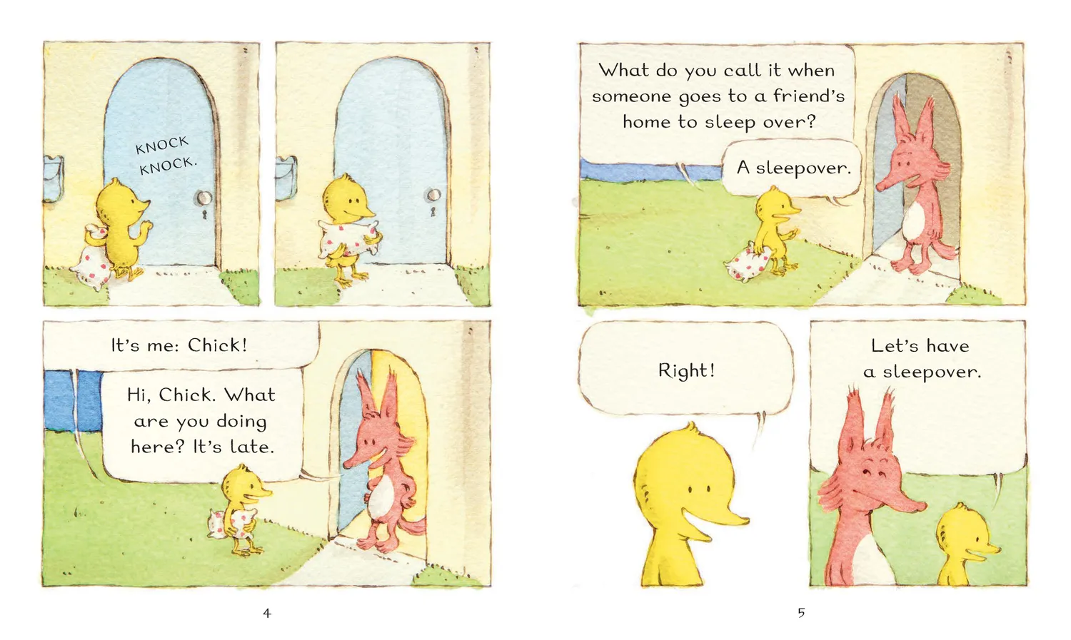 Fox & Chick The Sleepover pocket 5-8 år