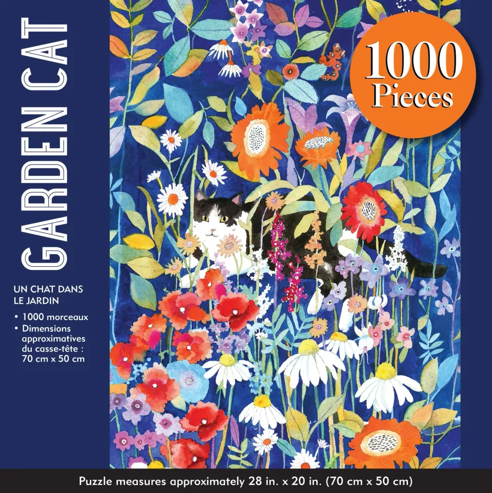Peter Pauper Press Garden Cat puslespill 1000 brikker