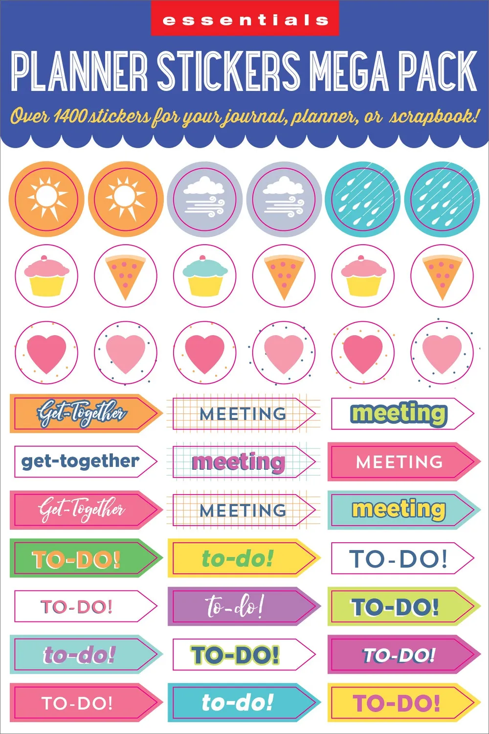 Peter Pauper Press Essentials Planner Stickers klistremerker 1400