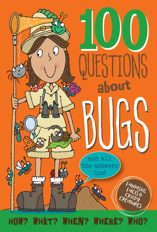 Peter Pauper Press 100 Questions about Bugs barnebok innbundet