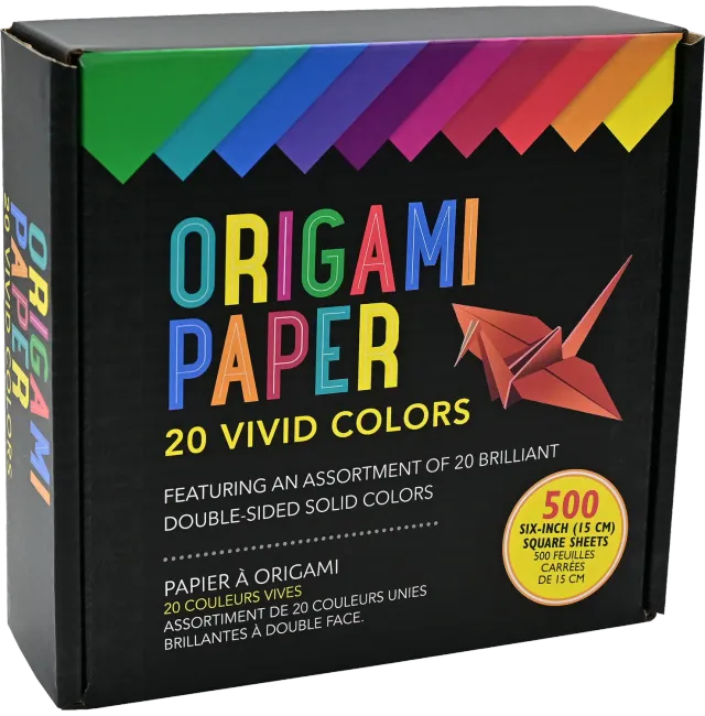 Peter Pauper Press Origami Paper 20 Vivid Colors origamipapir 500 ark