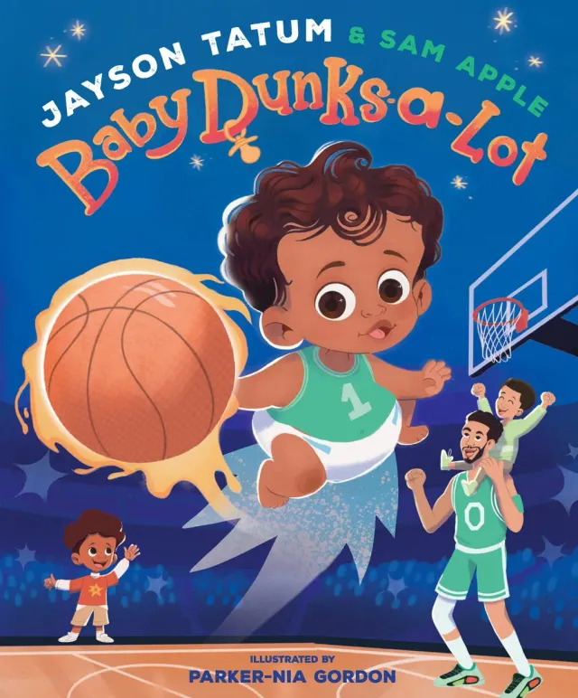 Abrams Baby Dunks-a-Lot innbundet bildebok basketball