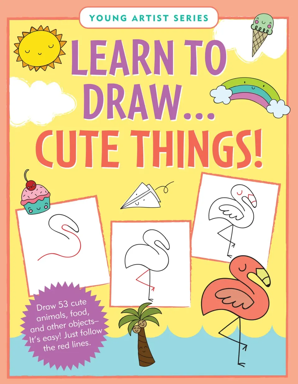 Peter Pauper Press Learn to Draw Cute Things tegnebok 6+