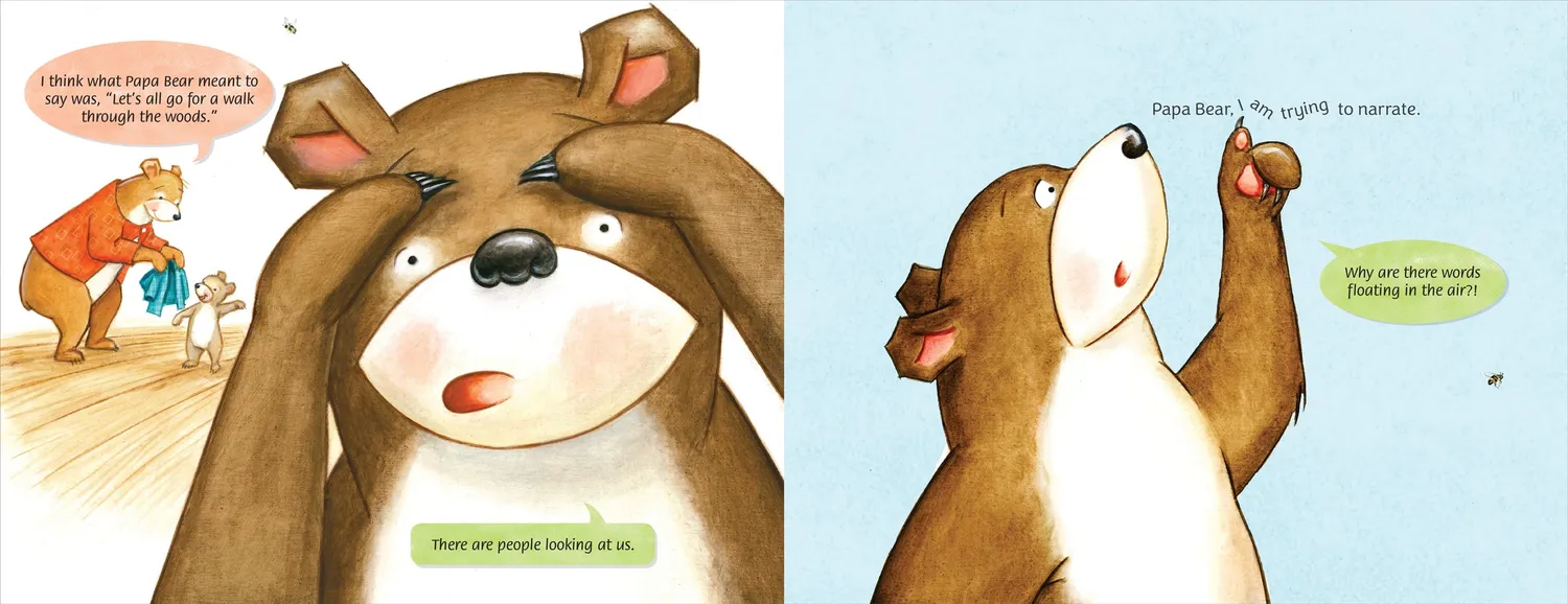 Wade Bradford Papa Bear's Page Fright bildebok innbundet