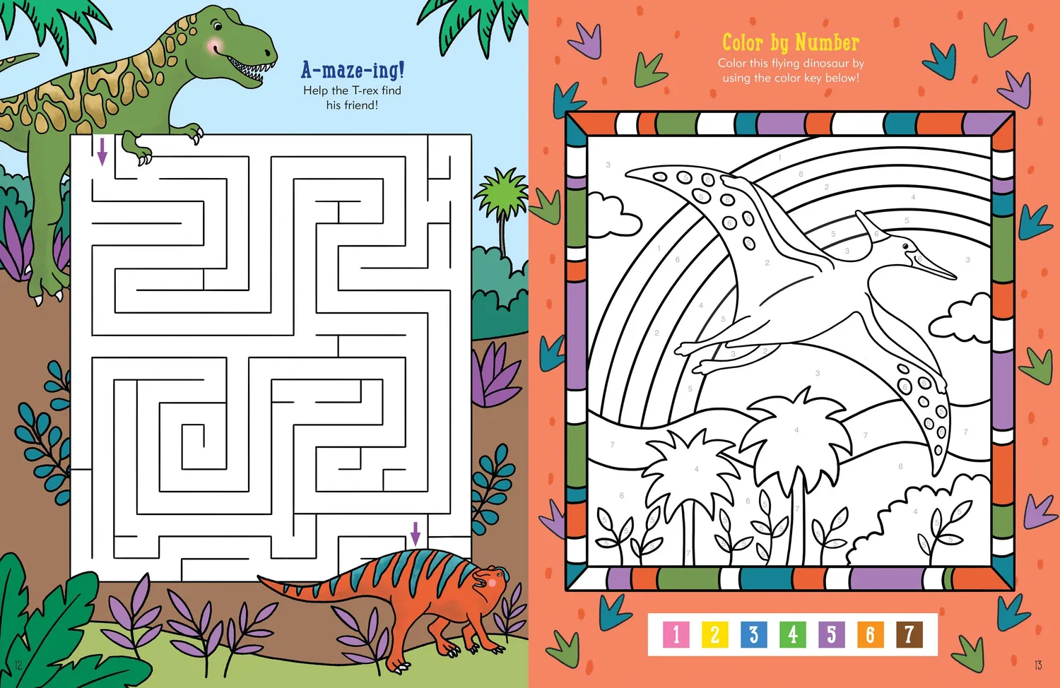 Peter Pauper Press Dinosaur Activity Book aktivitetsbok 64 sider