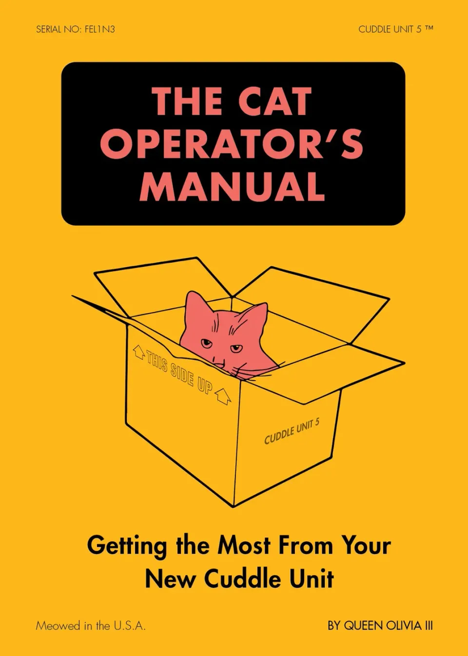 Chronicle Books Cat Operator's Manual pocketbok kattehumor