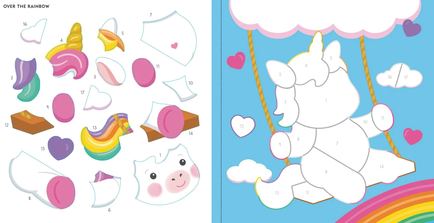 Peter Pauper Press Baby Unicorn Sparkles klistremerkebok
