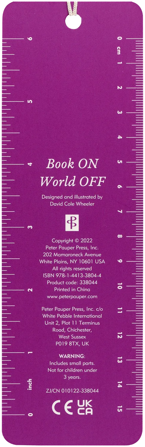 Peter Pauper Press Book On World Off bokmerke perler