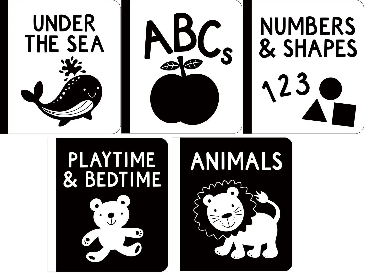 Peter Pauper My Little Black and White pappbøker baby 5pk