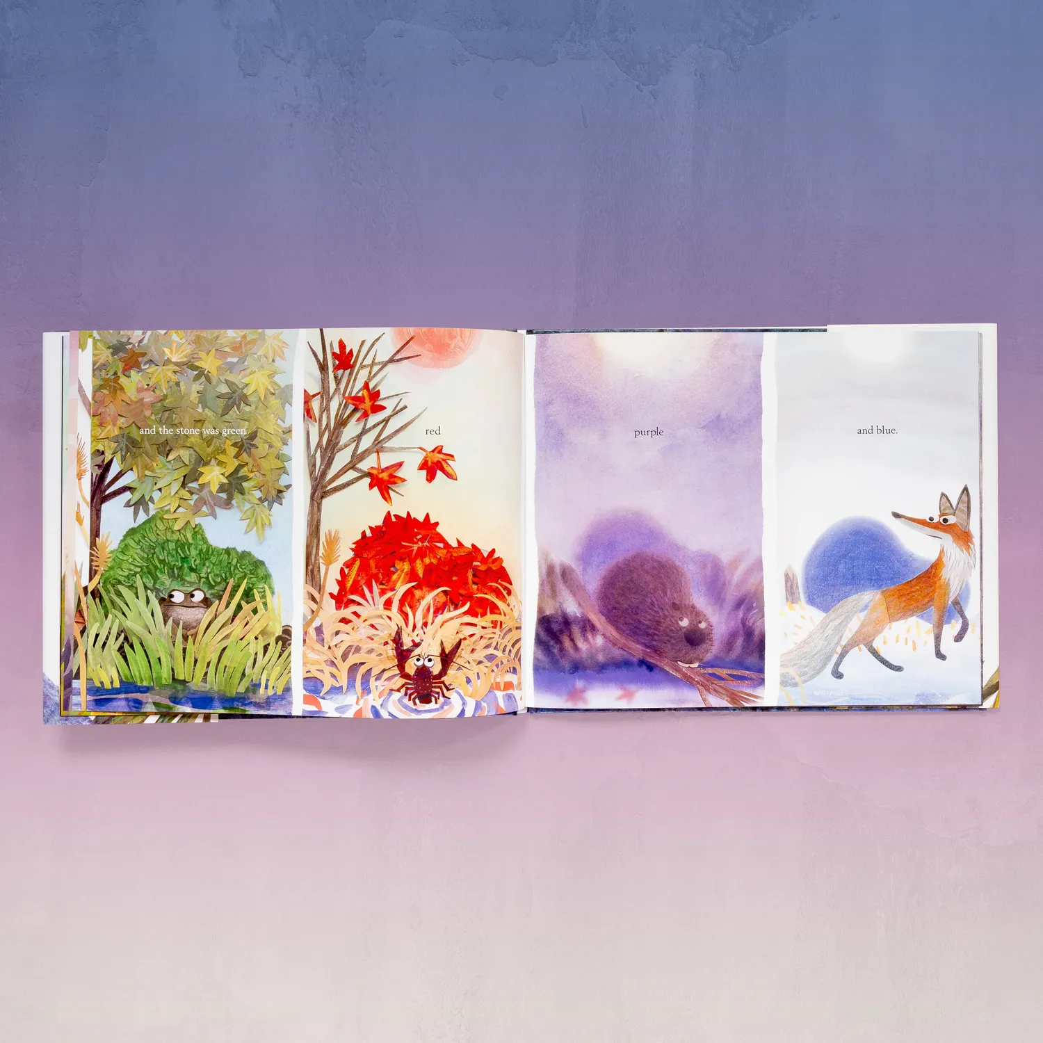 Chronicle Books A Stone Sat Still bildebok innbundet om natur