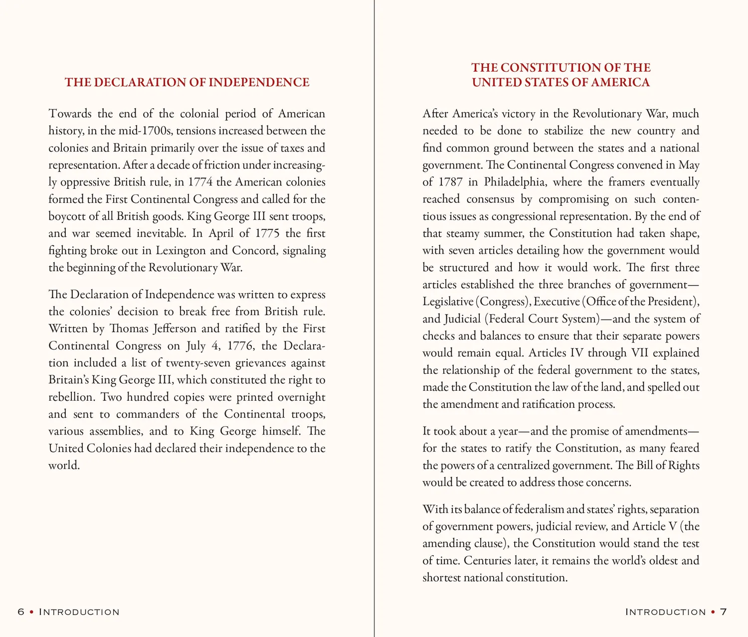 Peter Pauper Press Constitution gavebok innbundet USA