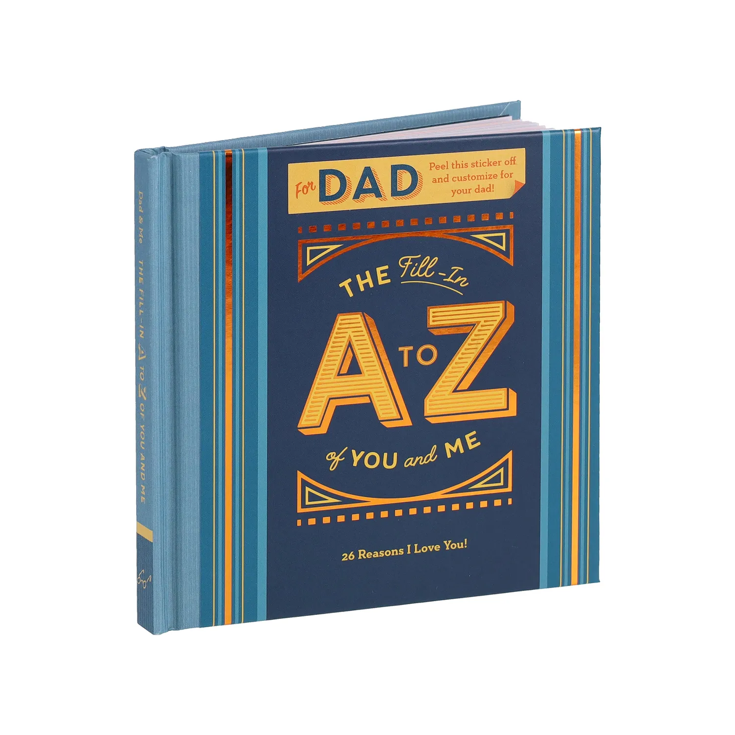 Fill-in A to Z of You and Me pappa gavebok innbundet