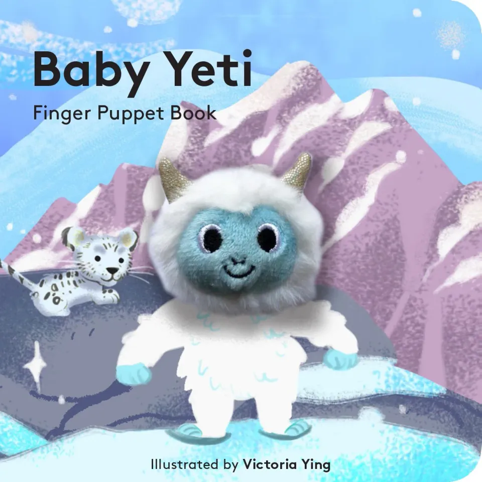 Baby Yeti fingerdukke bok pappbok baby