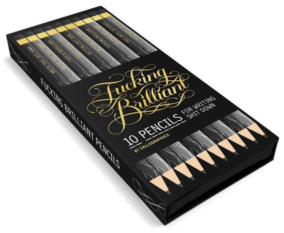 Calligraphuck Fucking Brilliant Pencils blyanter 10 stk