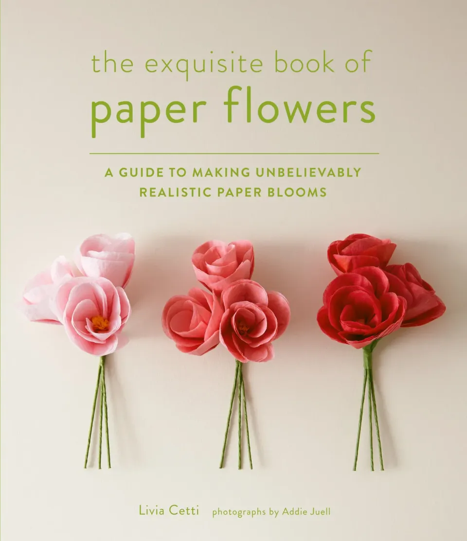 Chronicle Books Exquisite Book of Paper Flowers pocket papirblomster