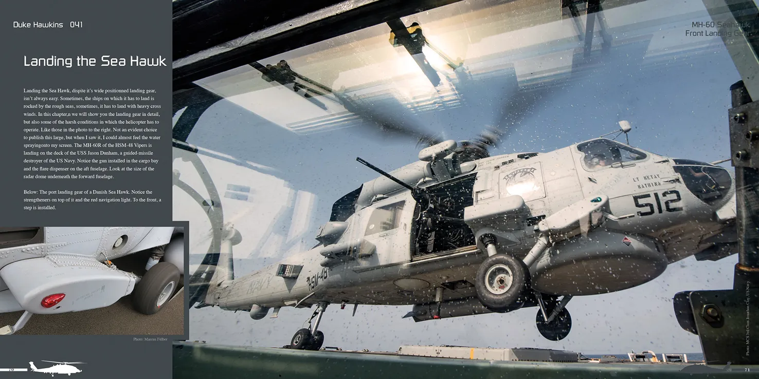 Duke Hawkins Sikorsky MH-60 R/S Seahawk bok helikopter